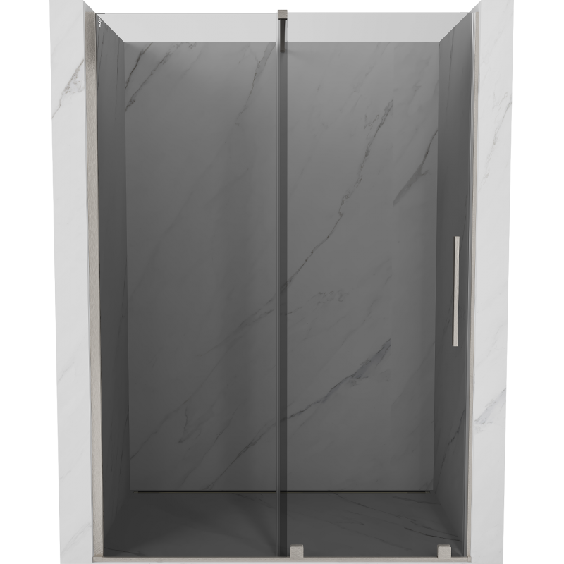 Mexen Velar uși de duș glisante 150 cm, grafit, nichel periat - 871-150-000-41-97