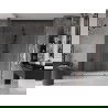 Mexen Velar Duo 170 cm-es tolóajtós zuhanyajtó, átlátszó, gun metal - 871-170-000-02-95