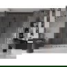 Mexen Velar Duo 170 cm-es tolóajtós zuhanyajtó, átlátszó, gun metal - 871-170-000-02-95