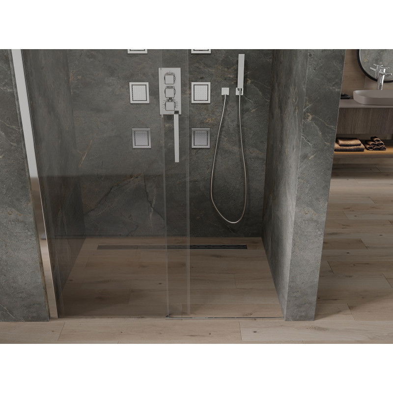 Mexen Omega uși de duș glisante 150 cm, transparent, crom - 825-150-000-01-00