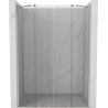 Mexen Velar Duo uși de duș glisante 160 cm, transparent, nichel periat - 871-160-000-02-97