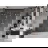Mexen Velar Duo uși de duș glisante 180 cm, transparente, nichel periat - 871-180-000-02-97