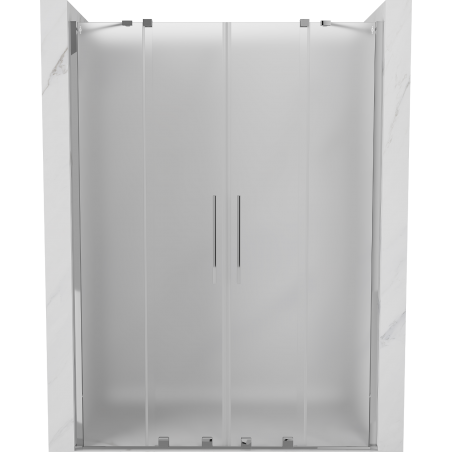Mexen Velar Duo uși de duș glisante 140 cm, mat, crom - 871-140-000-32-01