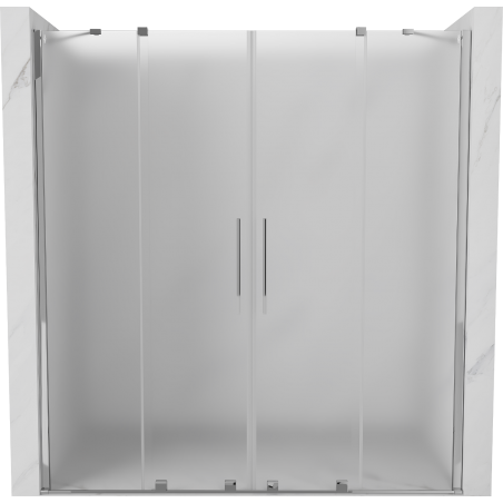 Mexen Velar Duo uși de duș glisante 180 cm, gheață, crom - 871-180-000-32-01