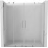 Mexen Velar Duo uși de duș glisante 180 cm, gheață, crom - 871-180-000-32-01