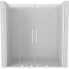 Mexen Velar Duo uși de duș glisante 180 cm, mat, alb - 871-180-000-32-20