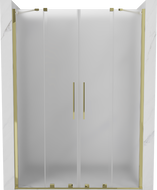 Mexen Velar Duo uși de duș glisante 140 cm, mat, auriu - 871-140-000-32-50