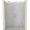 Mexen Velar Duo uși de duș glisante 160 cm, mat, aurii - 871-160-000-32-50