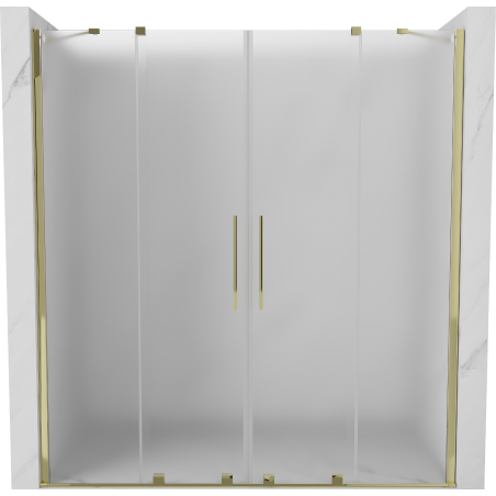 Mexen Velar Duo uși de duș glisante 170 cm, mat, auriu - 871-170-000-32-50