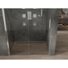 Mexen Omega 110 cm-es tolóajtós zuhanyajtó, átlátszó, króm - 825-110-000-01-00