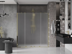 Mexen Velar Duo uși de duș glisante 170 cm, mat, auriu - 871-170-000-32-50