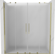 Mexen Velar Duo uși de duș glisante 180 cm, brumate, aurii - 871-180-000-32-50