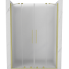 Mexen Velar Duo uși de duș glisante 150 cm, înghețat, auriu periat - 871-150-000-32-55