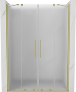 Mexen Velar Duo uși de duș glisante 150 cm, înghețat, aurii periate - 871-150-000-32-55