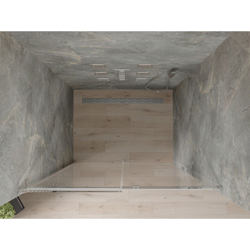 Mexen Omega tolóajtós zuhanykabin 100 cm, átlátszó, króm - 825-100-000-01-00