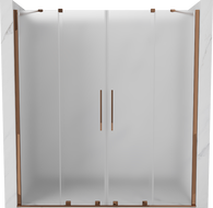 Mexen Velar Duo uși de duș glisante 180 cm, înghețat, aur roz - 871-180-000-32-60