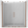 Mexen Velar Duo uși de duș glisante 180 cm, mat, cupru periat - 871-180-000-32-65