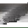Mexen Velar Duo tolóajtós zuhanyajtó 140 cm, jégvirág, gun gray kefe - 871-140-000-32-66