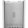 Mexen Velar Duo uși de duș glisante 140 cm, mat, negre - 871-140-000-32-70