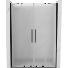 Mexen Velar Duo uși de duș glisante 150 cm, sablat, negru - 871-150-000-32-70