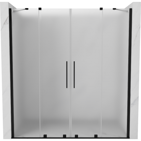 Mexen Velar Duo uși de duș glisante 180 cm, mat, negru - 871-180-000-32-70