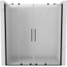 Mexen Velar Duo uși de duș glisante 180 cm, mat, negru - 871-180-000-32-70