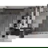 Mexen Velar Duo uși de duș glisante 200 cm, înghețat, negru - 871-200-000-32-70
