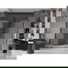 Mexen Velar Duo tolózuhany ajtó 200 cm, fagyott, fekete - 871-200-000-32-70