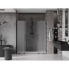 Mexen Velar Duo uși de duș glisante 200 cm, înghețat, negru - 871-200-000-32-70
