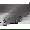 Mexen Velar Duo uși de duș glisante 140 cm, mat, gun metal - 871-140-000-32-95