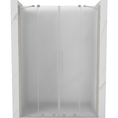 Mexen Velar Duo uși de duș glisante 160 cm, mat, nichel periat - 871-160-000-32-97
