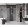 Mexen Velar Duo toló zuhanyajtó 160 cm, zúzmara, kefélt nikkel - 871-160-000-32-97