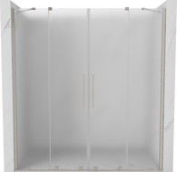 Mexen Velar Duo uși de duș glisante 180 cm, mat, nichel periat - 871-180-000-32-97