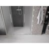Mexen Velar Duo toló zuhanyajtó 160 cm, zúzmara, kefélt nikkel - 871-160-000-32-97