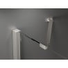 Mexen Velar Duo toló zuhanyajtó 160 cm, zúzmara, kefélt nikkel - 871-160-000-32-97