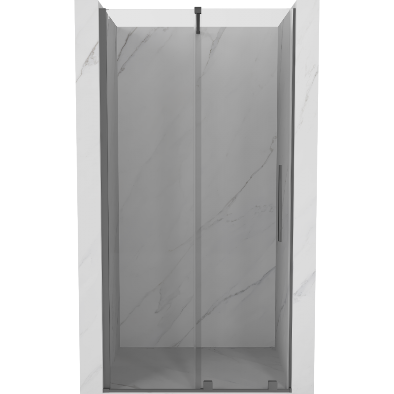 Mexen Velar tolóajtós zuhanyajtó 120 cm, átlátszó, fegyverfém - 871-120-000-01-95