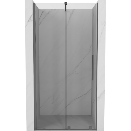 Mexen Velar tolóajtós zuhanyajtó 120 cm, átlátszó, fegyverfém - 871-120-000-01-95