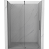 Mexen Velar tolóajtós zuhanykabin 140 cm, átlátszó, gun metal - 871-140-000-01-95