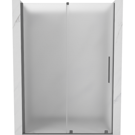 Mexen Velar uși de duș culisante 140 cm, mat, gun metal - 871-140-000-31-95