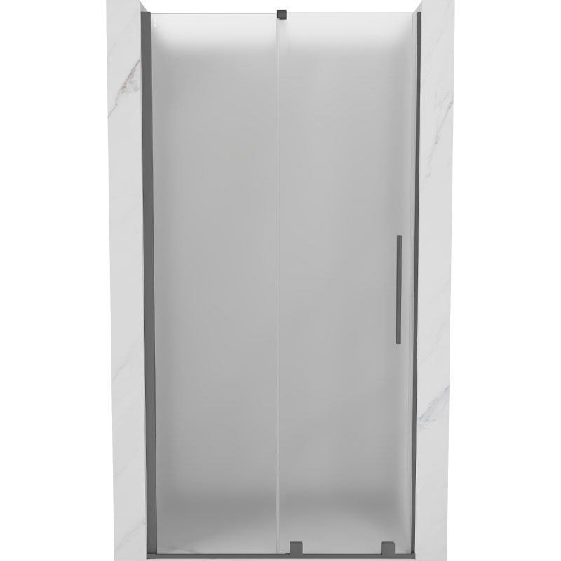 Mexen Velar uși de duș glisante 100 cm, înghețat, gun metal - 871-100-000-31-95