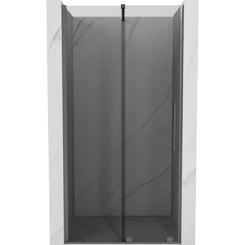 Mexen Velar uși de duș glisante 120 cm, grafit, gun metal - 871-120-000-41-95