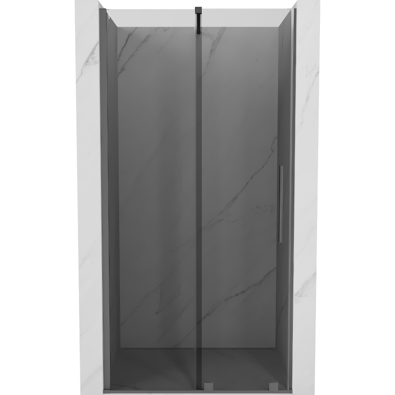 Mexen Velar uși de duș glisante 110 cm, grafit, gun metal - 871-110-000-41-95