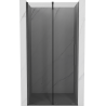 Mexen Velar 90 cm-es tolózuhanyajtó, grafit, gun gray szálcsiszolt - 871-090-000-41-66