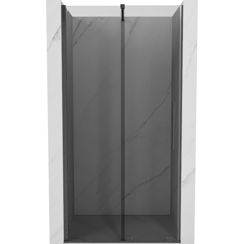Mexen Velar uși de duș glisante 120 cm, grafit, gun gray periat - 871-120-000-41-66