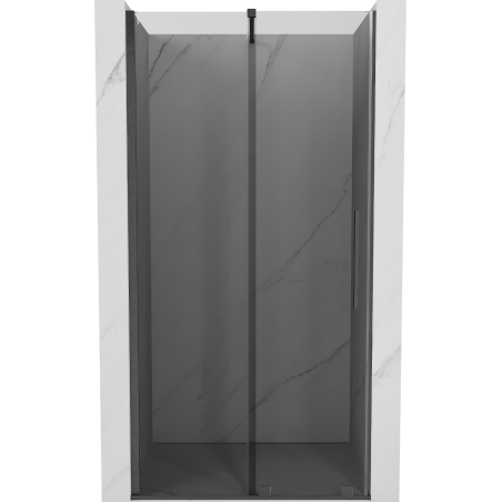 Mexen Velar uși de duș glisante 120 cm, grafit, gun gray periat - 871-120-000-41-66