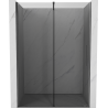 Mexen Velar uși de duș glisante 150 cm, grafit, gri pistol periat - 871-150-000-41-66