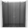 Mexen Velar Duo tolóajtós zuhanykabin 180 cm, grafit, króm - 871-180-000-42-01