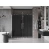 Mexen Velar Duo tolózuhanyajtó 180 cm, grafit, króm - 871-180-000-42-01