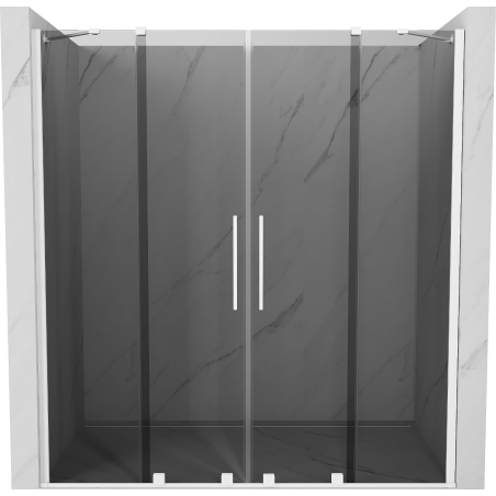 Mexen Velar Duo toló zuhanyajtó 170 cm, grafit, fehér - 871-170-000-42-20