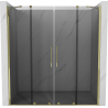 Mexen Velar Duo uși de duș glisante 170 cm, grafit, auriu - 871-170-000-42-50
